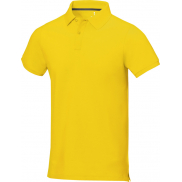 Męskie polo Calgary z krótkim rękawem, xl, żółty