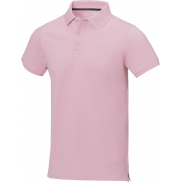 Męskie polo Calgary z krótkim rękawem, xl, różowy