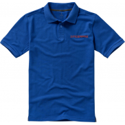 Męskie polo Calgary z krótkim rękawem, 3xl, niebieski