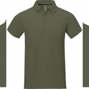 Męskie polo Calgary z krótkim rękawem, xl, zielony