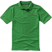 Męskie polo Calgary z krótkim rękawem, xl, zielony