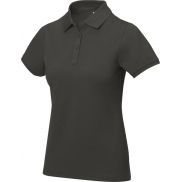 Damskie polo Calgary z krótkim rękawem, s, szary