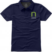 Męskie polo Markham z krótkim rękawem ze stretchu, xl, niebieski