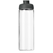 Bidon H2O Vibe o pojemności 850 ml z otwieranym wieczkiem, biały, szary