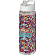 Bidon H2O Vibe o pojemności 850 ml z wieczkiem z dzióbkiem, biały