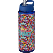 Bidon H2O Vibe o pojemności 850 ml z wieczkiem z dzióbkiem, niebieski