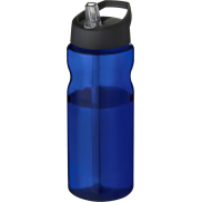 Bidon H2O Eco o pojemności 650 ml z wieczkiem z dzióbkiem, niebieski, czarny