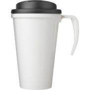 Kubek Brite-Americano® 350 ml z wieczkiem zapobiegającym rozchlapaniu, biały, czarny