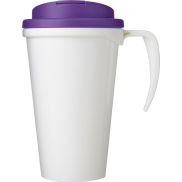 Kubek Brite-Americano® 350 ml z wieczkiem zapobiegającym rozchlapaniu, biały, fioletowy