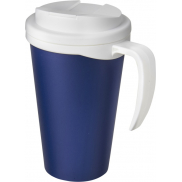 Americano® Grande 350 ml mug with spill-proof lid, niebieski, biały