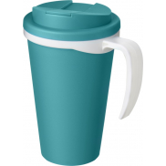 Americano® Grande 350 ml mug with spill-proof lid, niebieski