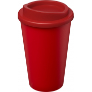 Kubek Americano Eco z recyklingu o pojemności 350 ml, czerwony