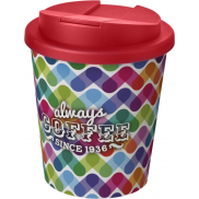 Brite-Americano® Espresso 250 ml tumbler with spill-proof lid, biały, czerwony