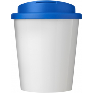 Brite-Americano® Espresso 250 ml tumbler with spill-proof lid, biały, niebieski