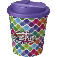 Brite-Americano® Espresso 250 ml tumbler with spill-proof lid, biały, fioletowy