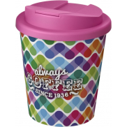 Brite-Americano® Espresso 250 ml tumbler with spill-proof lid, biały, różowy