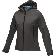 Damska kurtka softshell Coltan z materiałów z recyclingu z certyfikatem GRS, l, szary