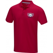 Męska organiczna koszulka polo Graphite, m, czerwony