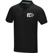 Męska organiczna koszulka polo Graphite, xs, czarny