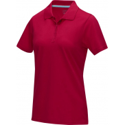 Damska organiczna koszulka polo Graphite, m, czerwony