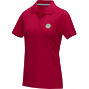 Damska organiczna koszulka polo Graphite, l, czerwony