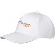 5-panelowa czapka Doyle, biały