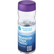 Butelka H2O Active® Eco Base 650 ml screw cap, biały, fioletowy