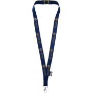 Smycz Tom z PET z recyklingu z zamknięciem awaryjnym, niebieski