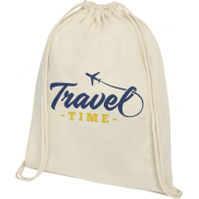 Plecak Oregon wykonany z bawełny o gramaturze 140 g/m² ze sznurkiem ściągającym, piasek pustyni