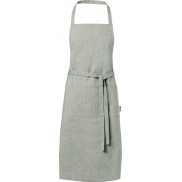 Pheebs Fartuch z bawełny z recyklingu o gramaturze 200 g/m², zielony