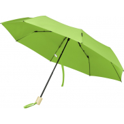 Składany wiatroodporny parasol 51 cm z PET z recyklingu Birgit, zielony