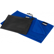 Ręcznik chłodzący Raquel z PET z recyklingu w pokrowcu, niebieski