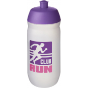 Bidon HydroFlex™ Clear o pojemności 500 ml, fioletowy, biały