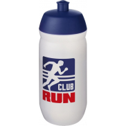 Bidon HydroFlex™ Clear o pojemności 500 ml, niebieski, biały