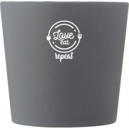 Cali Kubek ceramiczny o pojemności 370 ml z matowym wykończeniem, biały, szary