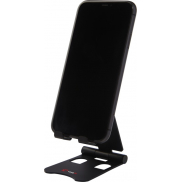 Składany stojak na telefon Rise, czarny