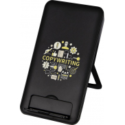 Bezprzewodowa ładowarka indukcyjna Loop o mocy 10W z tworzywa sztucznego pochodzącego z recyklingu ze stojakiem na telefon, czar