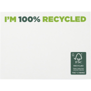 Karteczki samoprzylepne z recyklingu o wymiarach 100 x 75 mm Sticky-Mate®, 100 stron, biały