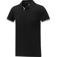 Męska koszulka polo duotone Morgan z krótkim rękawem, xl, czarny