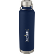 Miedziany, izolowany próżniowo bidon Thor o pojemności 1 l, niebieski