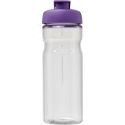 Bidon H2O Active® Base Tritan™ o pojemności 650 ml z klapką, biały, fioletowy