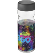 Bidon H2O Active® Base Tritan™ o pojemności 650 ml z zakrętką, biały, szary