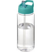 Bidon H2O Active® Octave Tritan™ o pojemności 600 ml z dzióbkiem, biały, niebieski