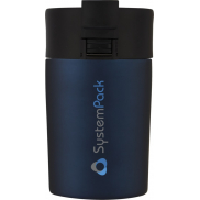 Kubek Jetta izolowany próżniowo i powlekany miedzią o pojemności 180 ml, niebieski