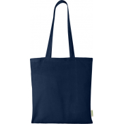 Torba na zakupy Orissa z bawełny organicznej o gramaturze 140 g/m², niebieski