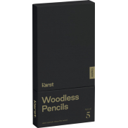Bezdrzewne ołówki 2B Karst® w 5-paku, szary