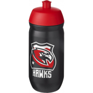 Bidon HydroFlex™o pojemności 500 ml, czerwony, czarny