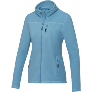 Amber damska kurtka polarowa z zamkiem na całej długości z recyklingu z certyfikatem GRS, xxl, niebieski