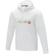 Sayan męska ciepła bluza z kapturem i zamkiem na pół długości, 3xl, biały