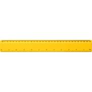 Refari linijka z tworzywa sztucznego pochodzącego z recyklingu o długości 30 cm, żółty